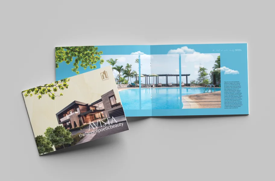 Luxury real estate brochure design